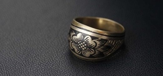 кольцо из черненого серебра